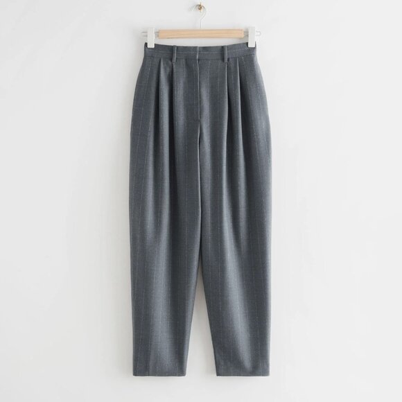 Like new! & Other Stories Pleated Cocoon Italian Wool Trousers - Picture 1 of 13